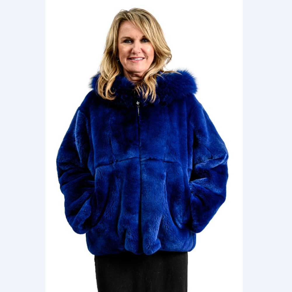 Reversible Rex Rabbit and Fox Fur Parka